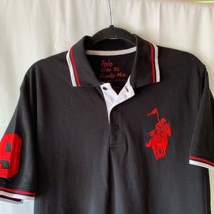 Franky Max Polo piqued men’s XL polo jersey black